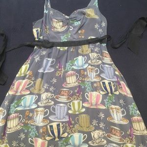 Silk tea cup dress from Anthropologie